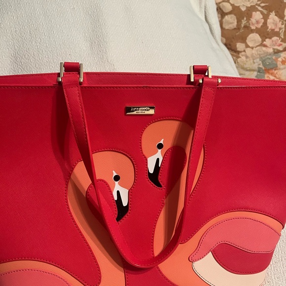 Kate Spade Red Flamingo Tote - Picture 7 of 7
